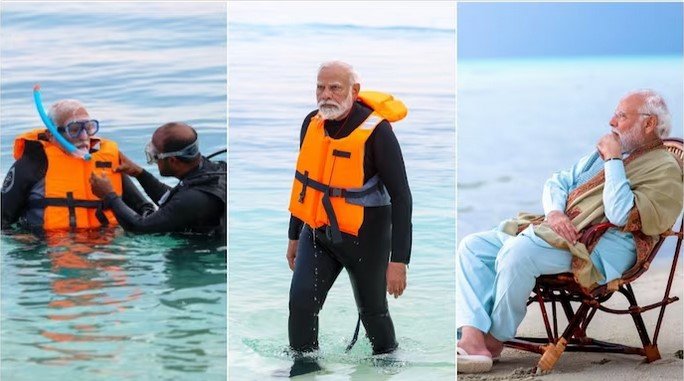 Lakshadweep_PrimeTimeBharat_PMModi_Snorkling