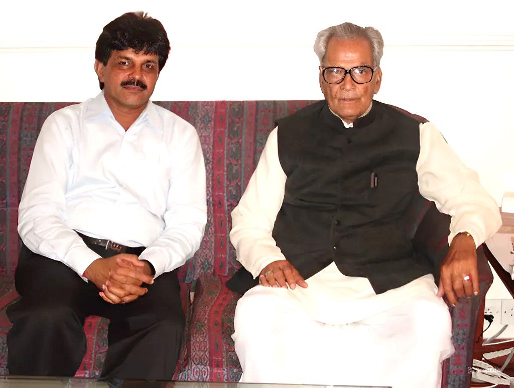 Niranjan Parihar With Bhairon Singh Shekhawat