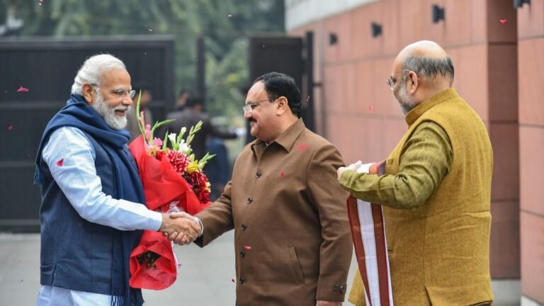 Modi Nadda Shah Prime Time Bharat