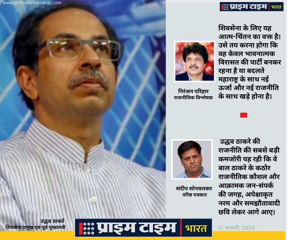 Udhav Thackeray Niranjan Parihar Sandeep Sonwalkar Prime Time Bharat