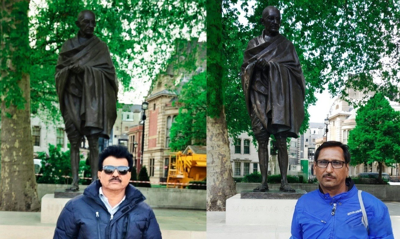 Narayan Bareth Niranjan Parihar London Gandhi Memorial Parliament Square Prime Time Bharat