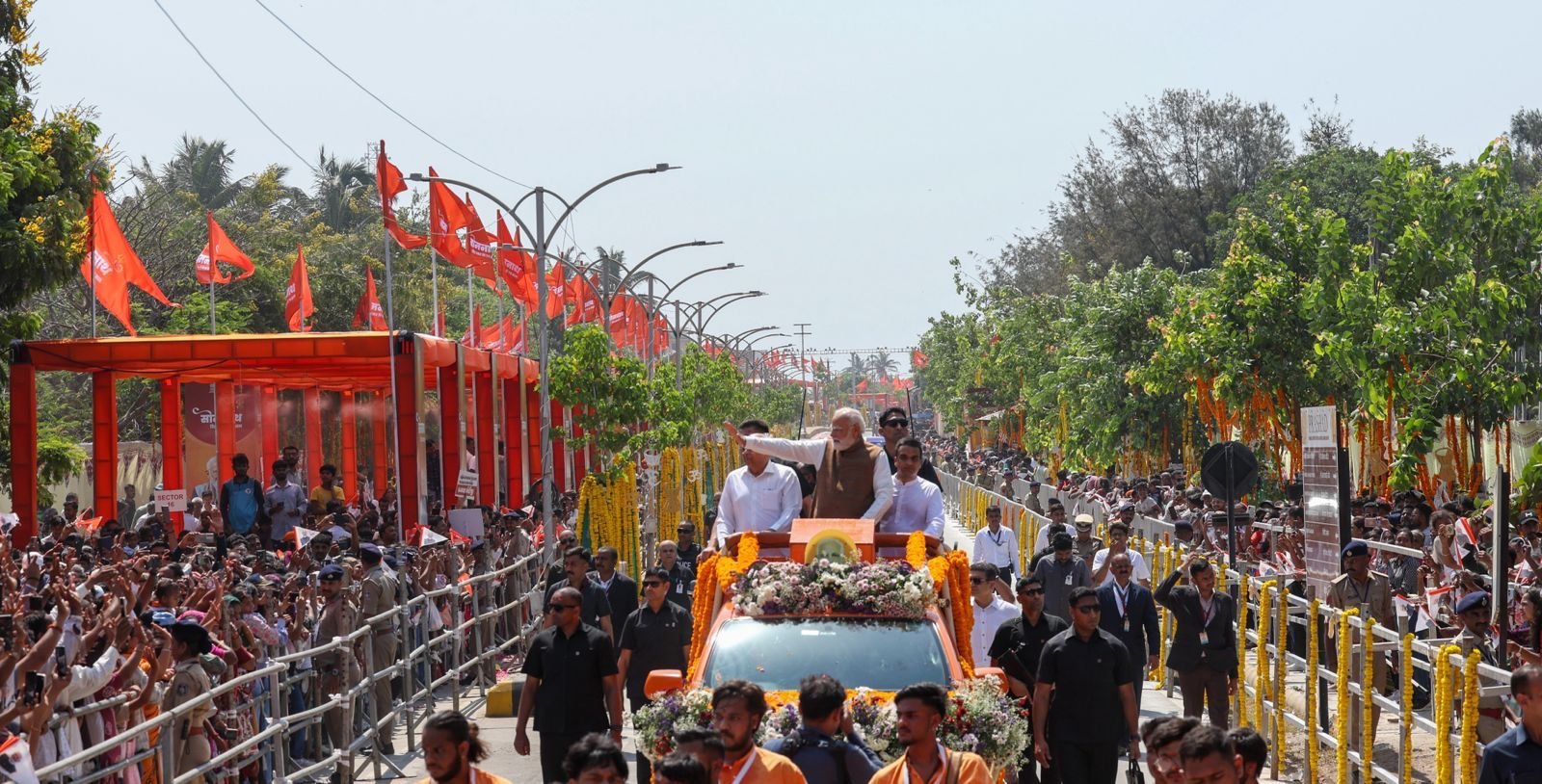 PM Modi Road Show Somnath Prime Time Bharat