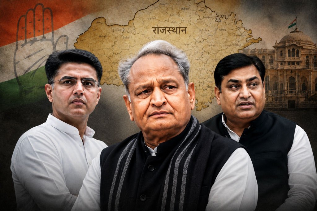 Rajasthan Congress: नगर निकाय चुनावों में जिलाध्यक्ष और प्रभारी बेबस, मगर विधायक को ताकत क्यों? 1 Rajasthan Congress Leader Sachin Pilot Ashok Gehlot Govind Dotasra Prime Time Bharat