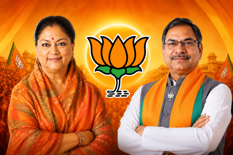 BJP: वसुंधरा और पूनिया के केंद्रीय राजनीति में जाने के बाद राजस्थान में क्या बदलेगा? vasundhara Raje Satish Poonia Prime Time Bharat