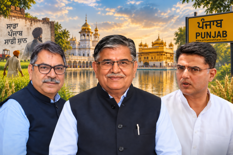Punjab Assembly Election: राजस्थान के तीन दमदार और पंजाब का सियासी समर Rajasthani Leaders in Punjab Political Scenerio Prime Time Bharat