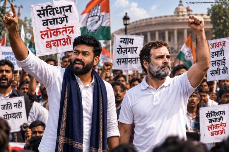 Rahul Gandhi vs Abhijit Dipke: सत्ता विरोध में राहुल गांधी की बराबरी में दिपके की चर्चा क्यों? Avbhijit Diple CJP Rahul Gandhi Congress Movement Prime Time Bharat